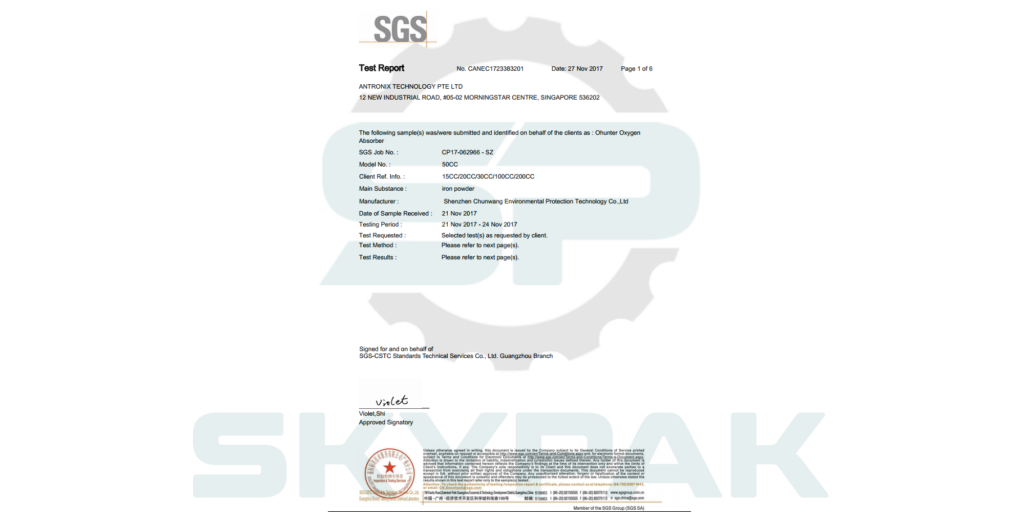 chứng nhận sgs