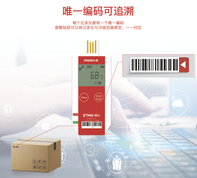 Bộ ghi dữ liệu nhiệt độ dùng một lần ZTAG-DU (có LCD)