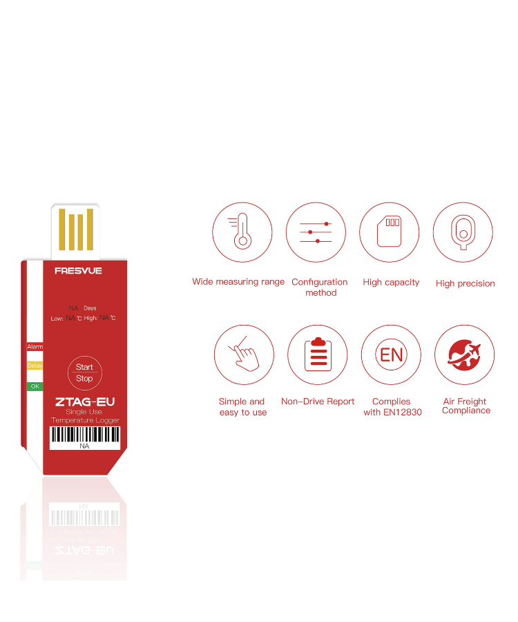 Bộ ghi dữ liệu nhiệt độ dùng một lần ZTAG EU (9)